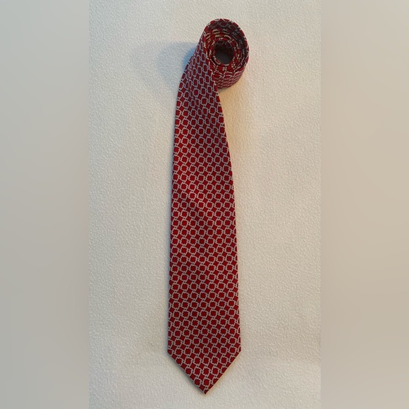Brooks Brothers 346 Men’s Red Silk Necktie  3.75”W x 59”L Made In USA - Picture 1 of 5